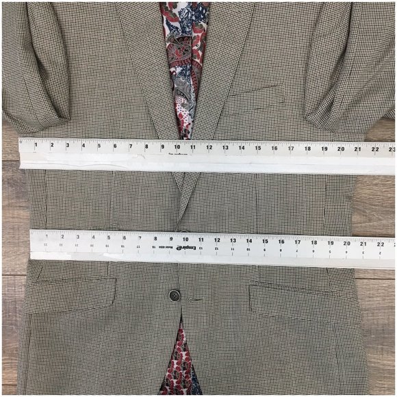 Van Heusen‎ Mens Blazer Sport Coat Two Button Casual Jacket Size 40R Suits - Picture 11 of 13